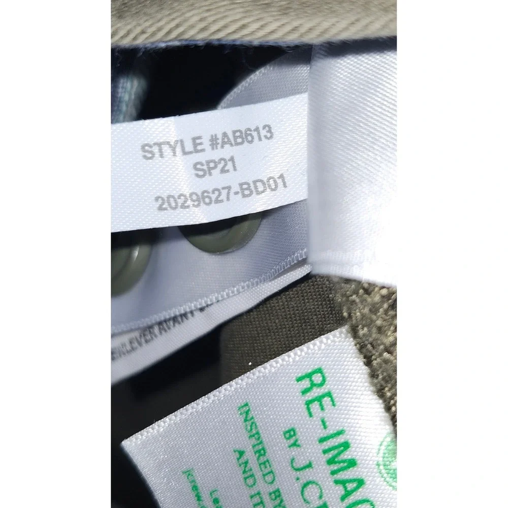 J.Crew 484 Slim Fit Stretch Chino Pants Olive Green Mens 34x28 AB613‎